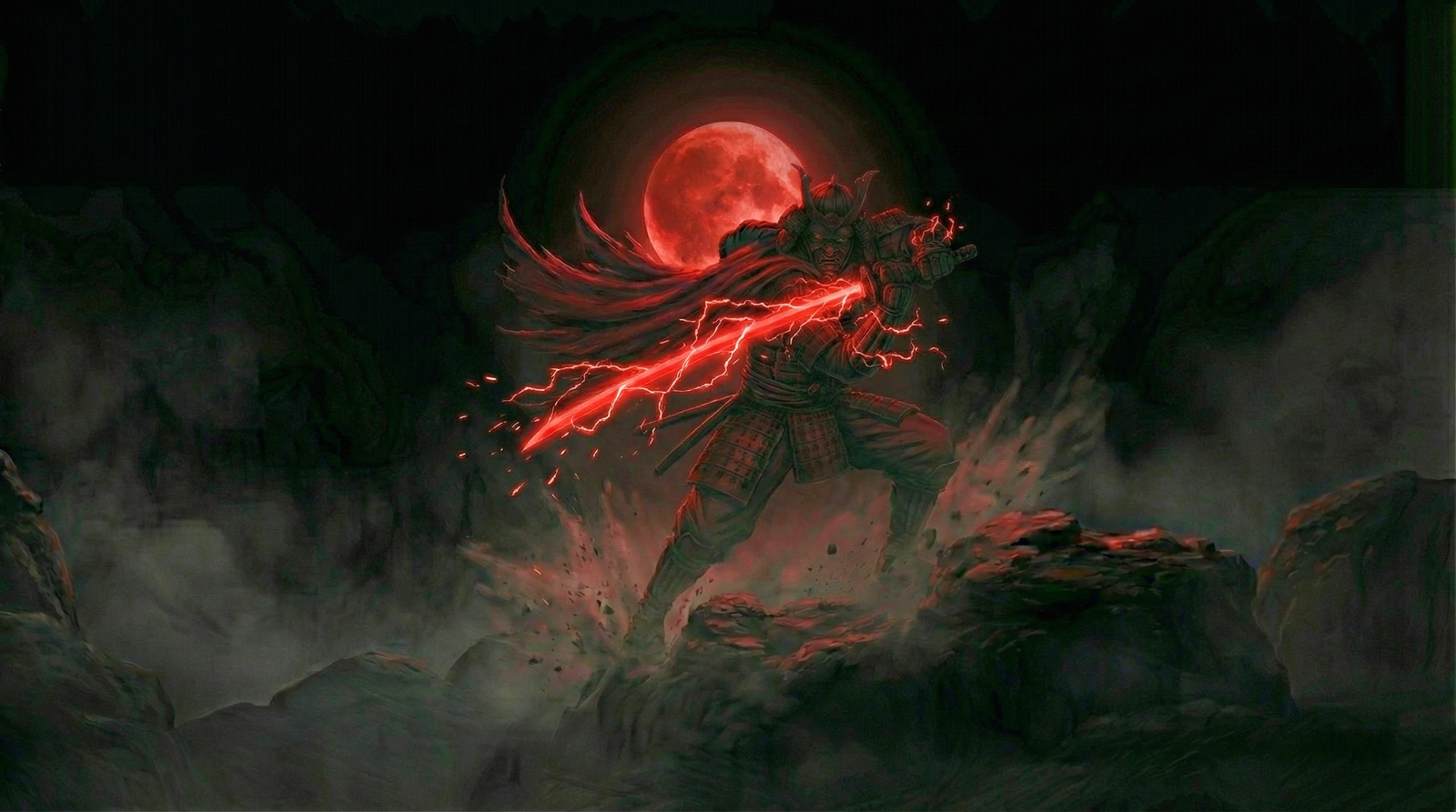 Dark Samurai Wallpaper 4k