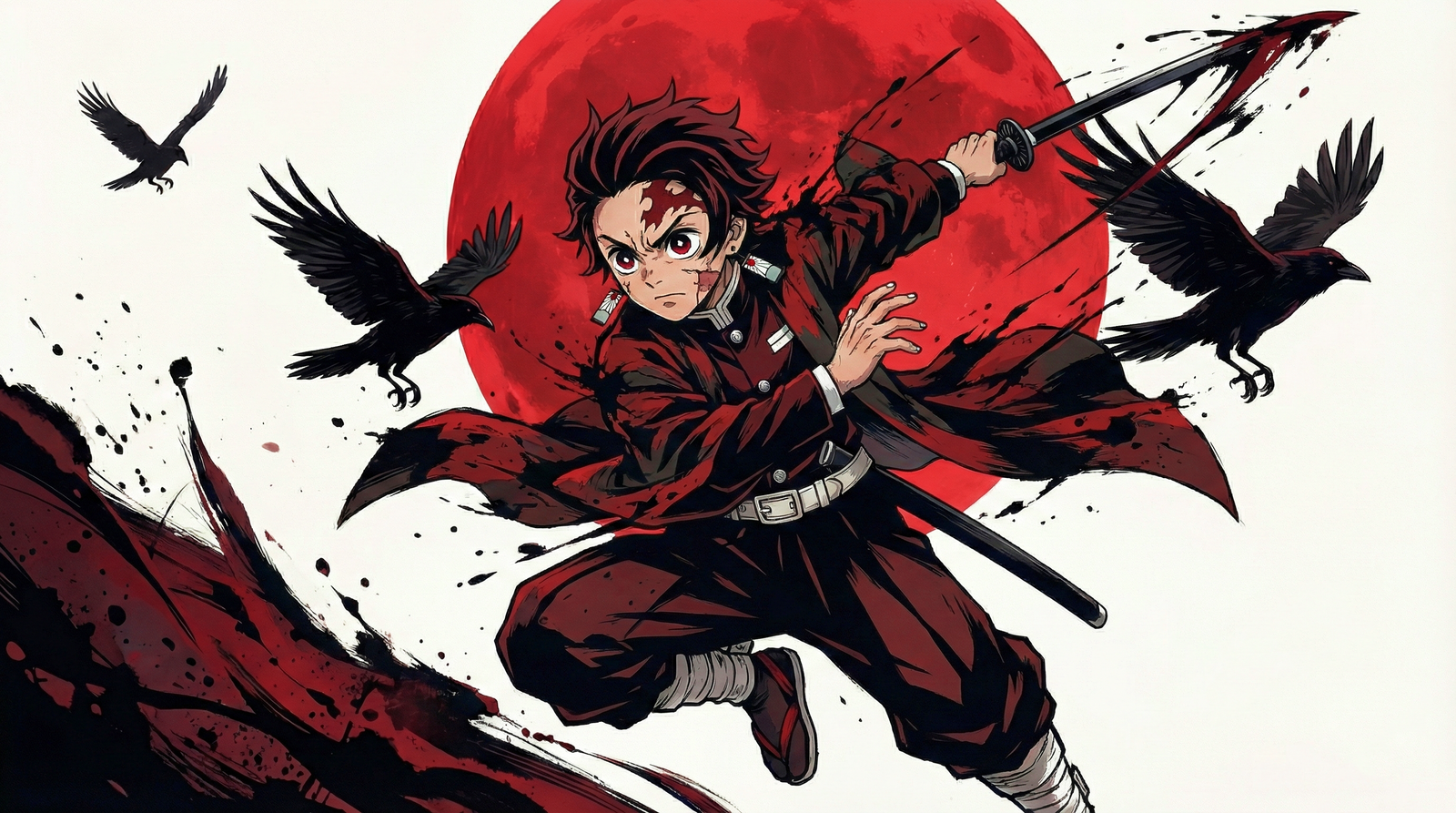 Tanjiro Vs Demon Wallpaper 4k