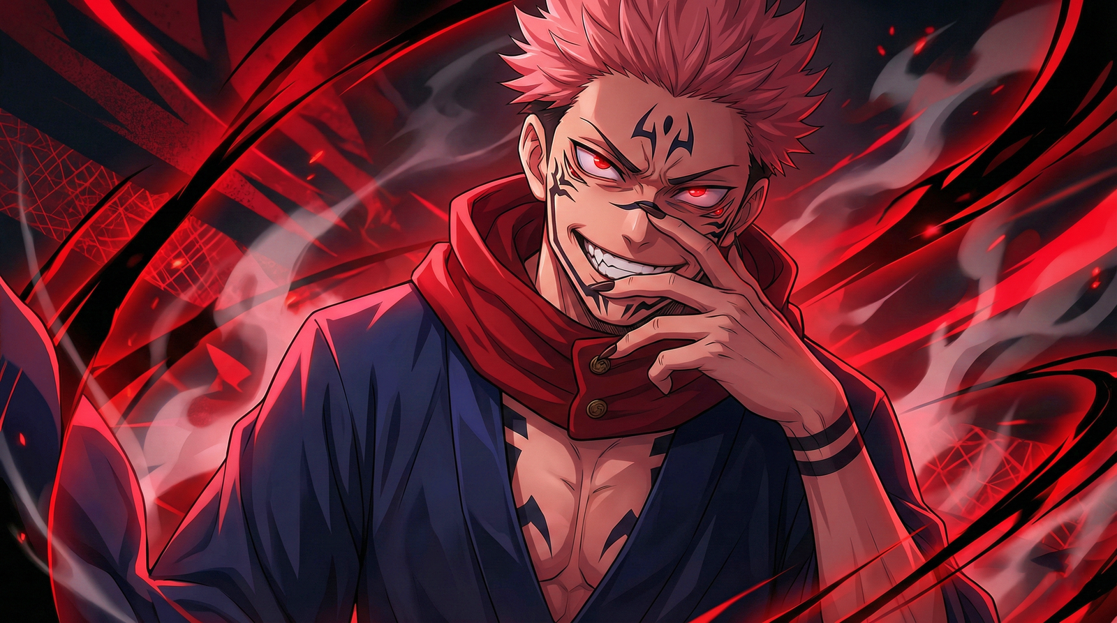 Sukuna Wallpaper 4k Red Aura wallpaper 4k hd