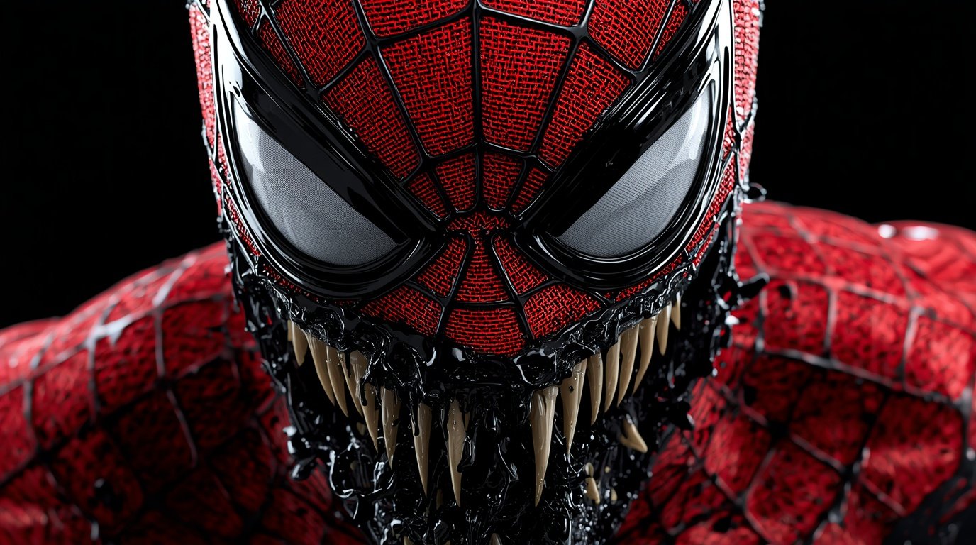 Spiderman Venom Suit Wallpaper 4k wallpaper