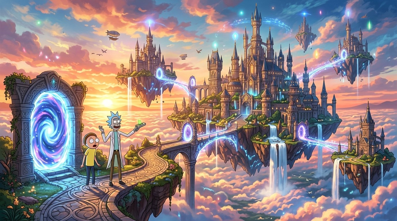 Rick And Morty Space Adventure Wallpaper 4k wallpaper