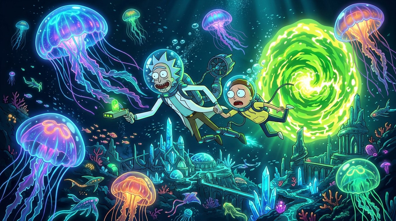 Rick Sanchez Portal Gun Wallpaper Hd 4k wallpaper