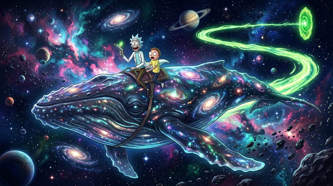Evil Morty Space Background Wallpaper 4k wallpaper