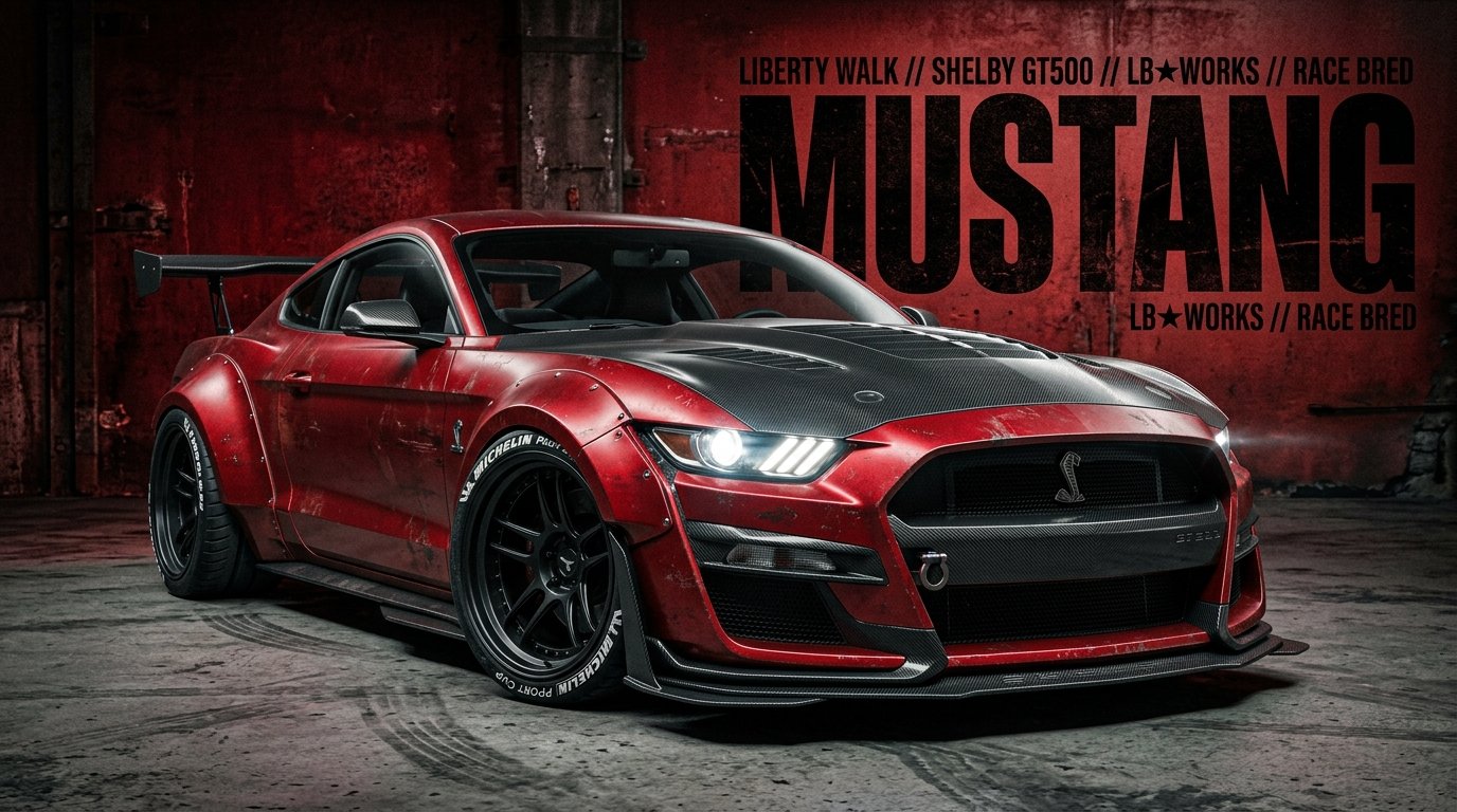 Red And Black Ford Mustang Wallpaper 4k 4k wallpaper