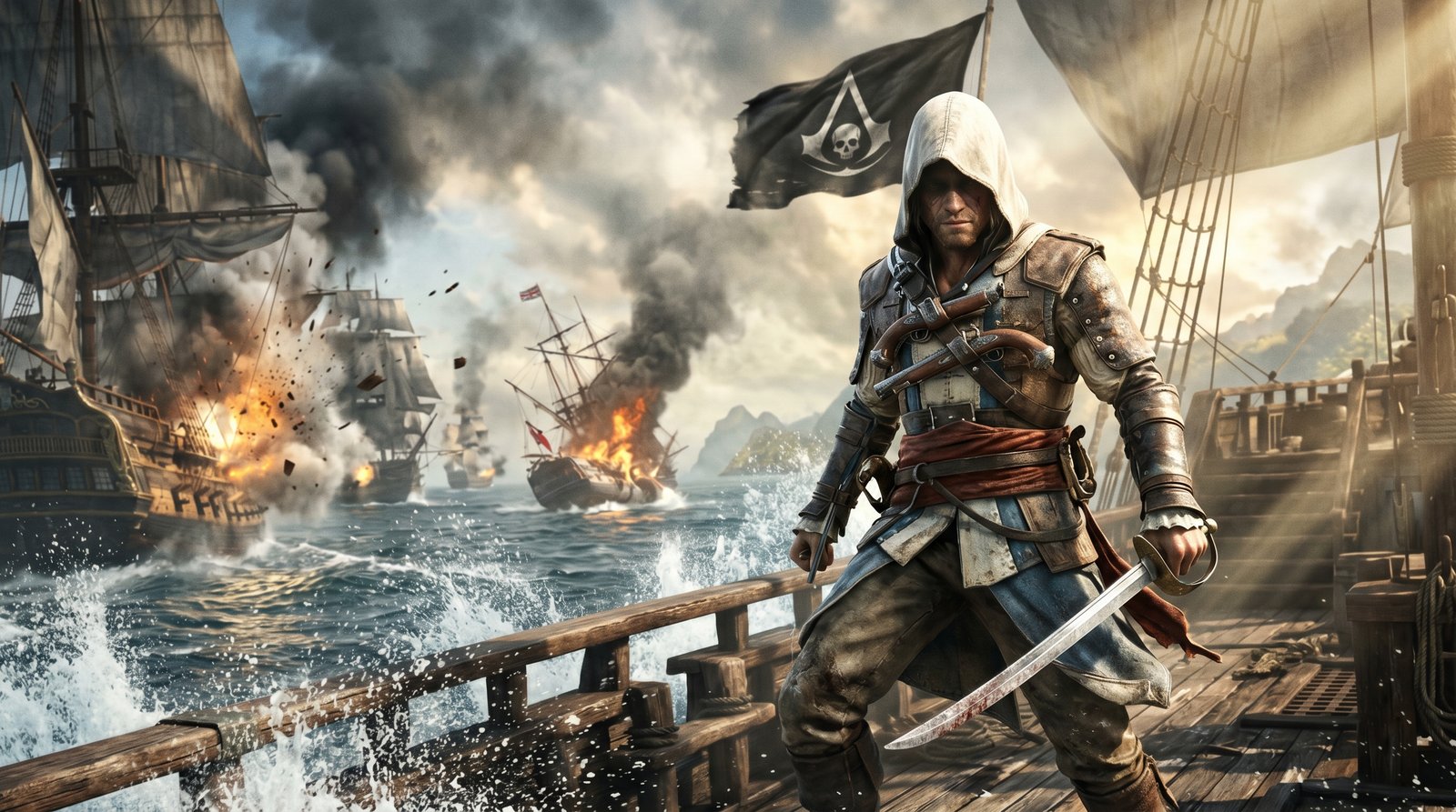 Ac Black Flag Pirate King 4k wallpaper