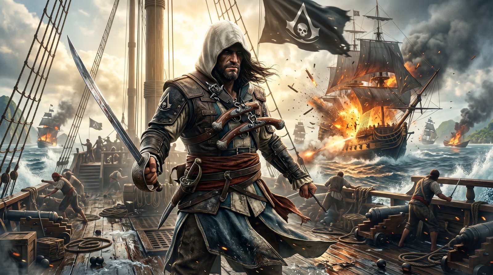 Black Flag Treasure Hunt Hd 4k wallpaper