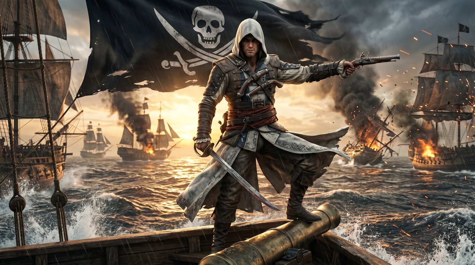 Edward Kenway Epic 4k 4k wallpaper