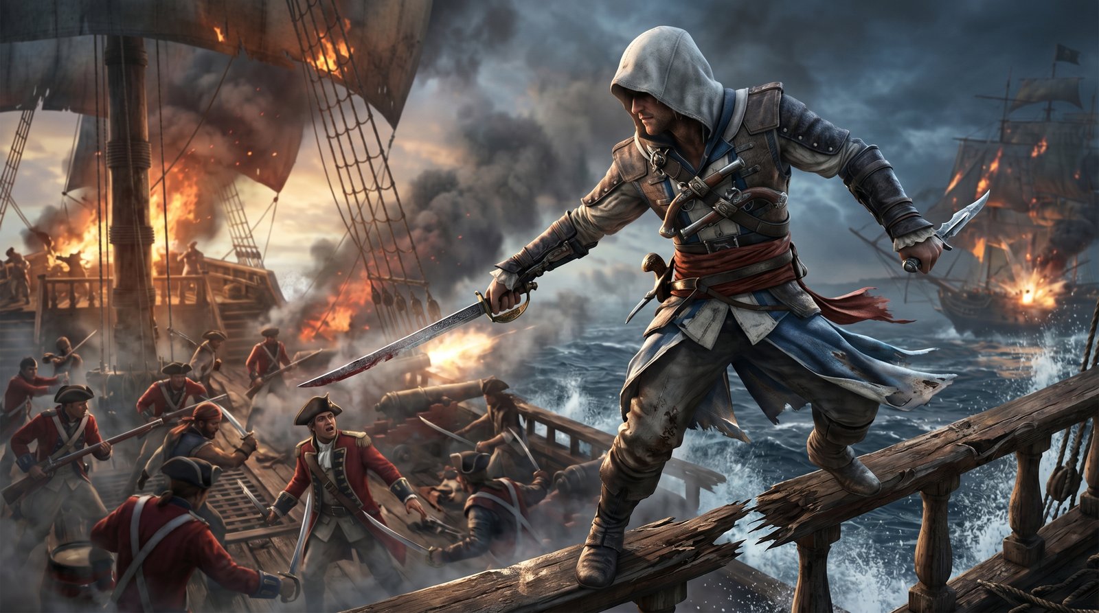 Edward Kenway Dark Wallpaper 4k wallpaper