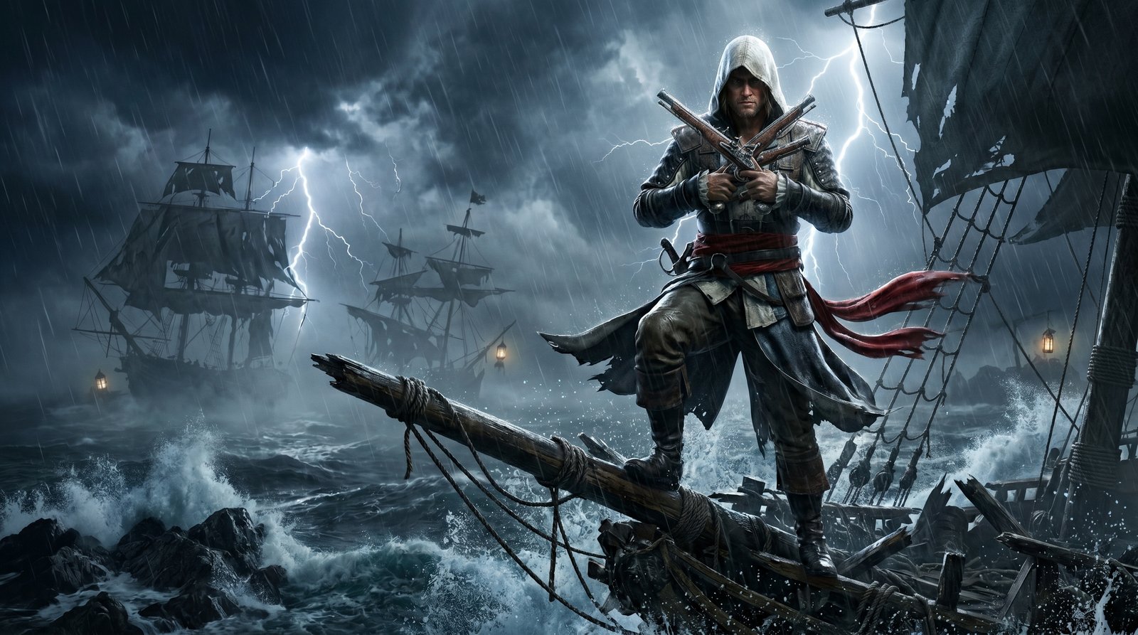 Black Flag Skull Wallpaper 4k wallpaper