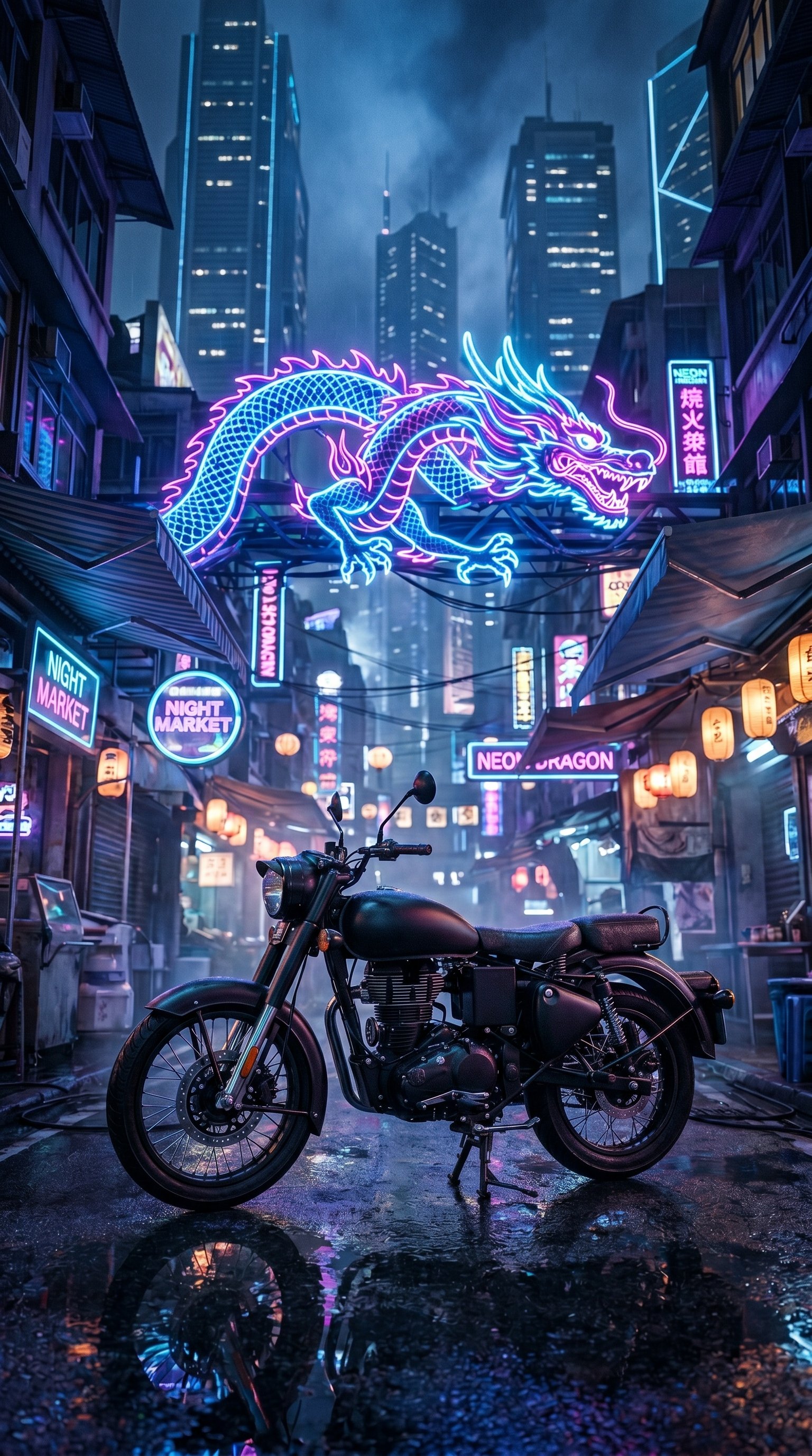 Bullet Wallpaper Night Ride 4k wallpaper