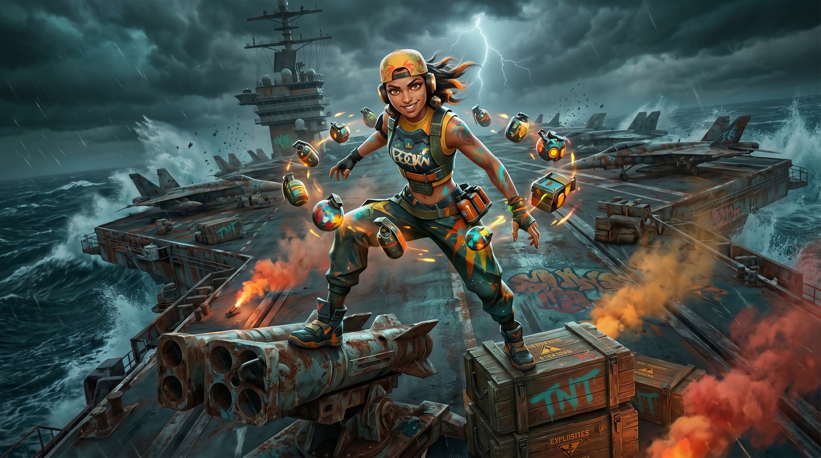 Raze Battle Scene Valorant Wallpaper 4k wallpaper