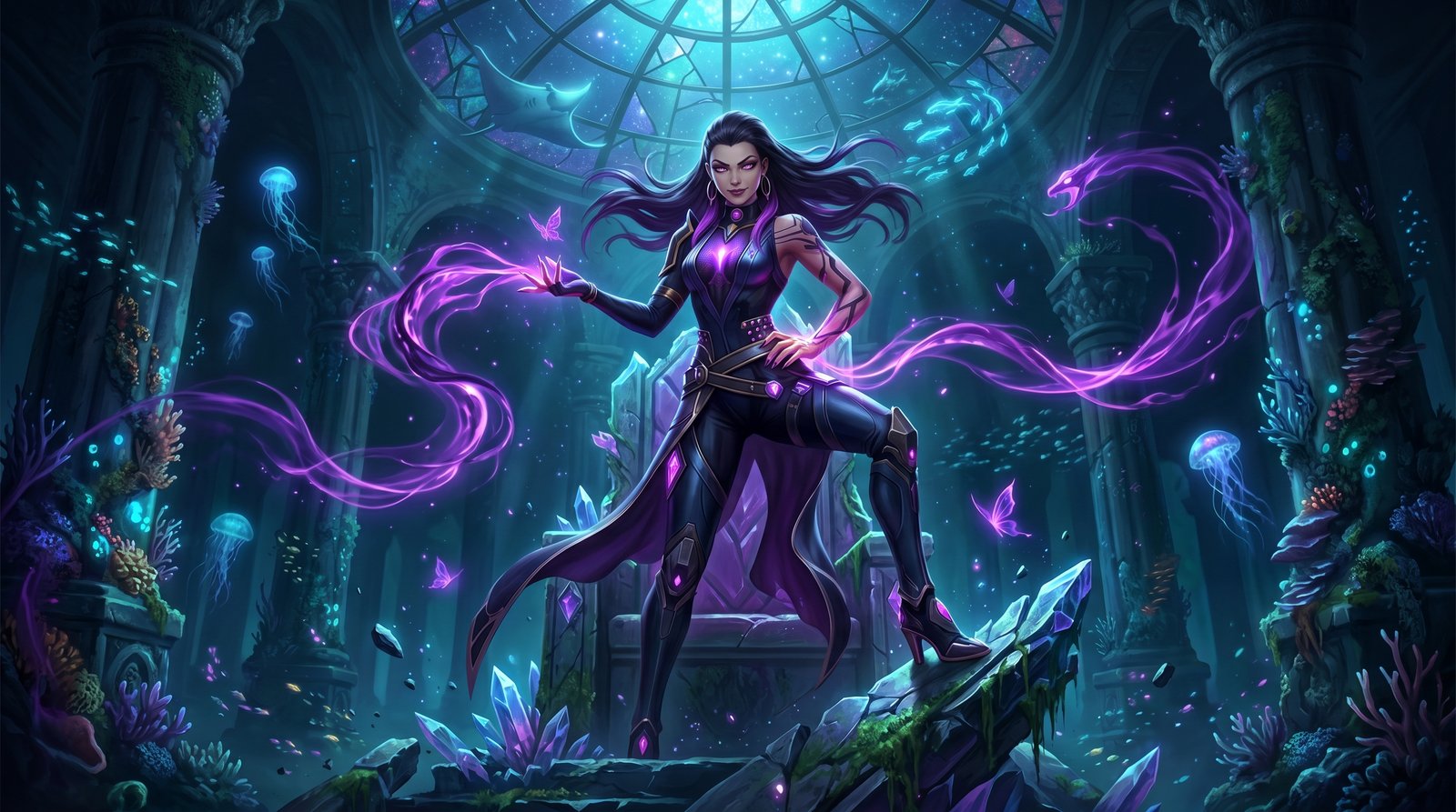 Reyna Glowing Eyes Valorant Wallpaper 4k wallpaper