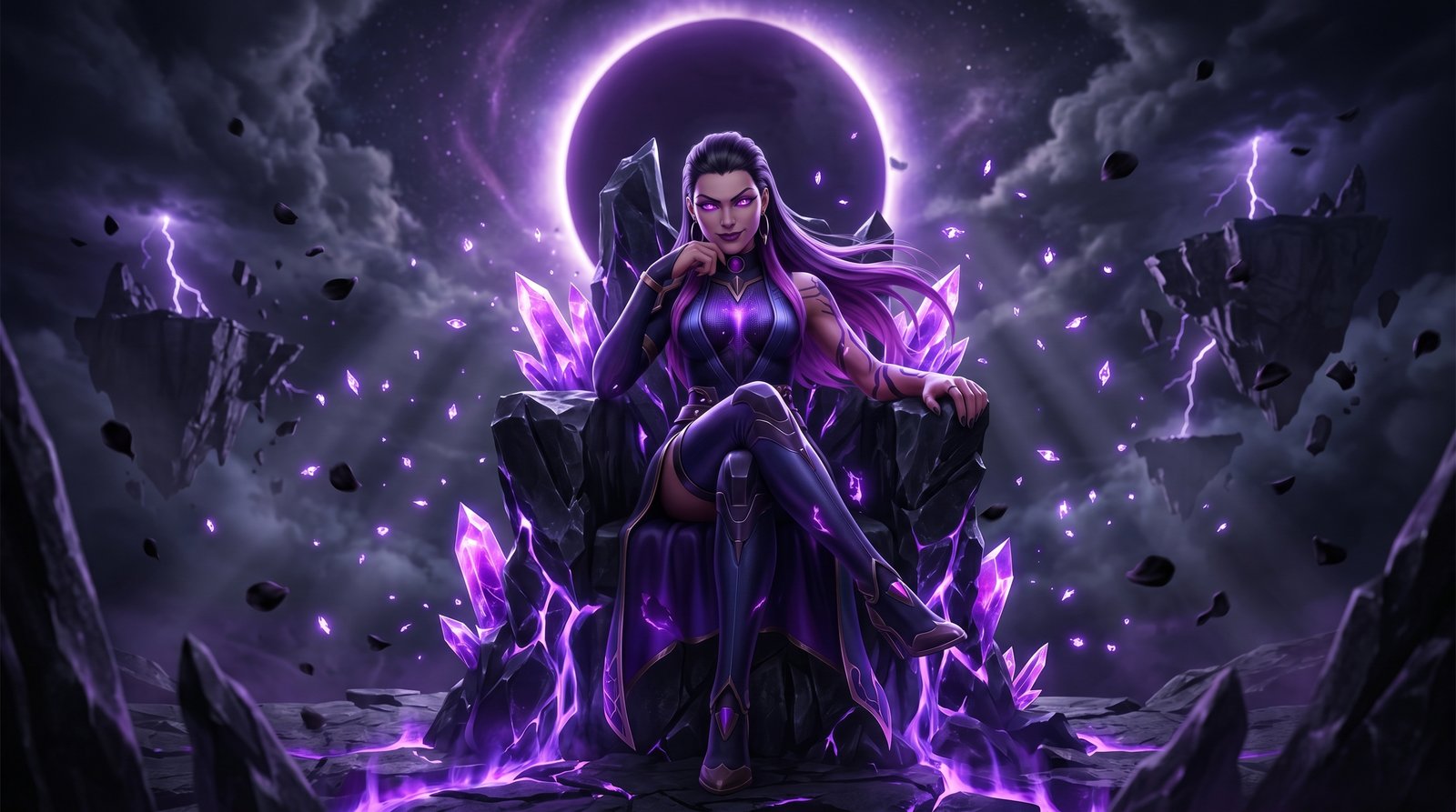 Reyna Purple Aura Valorant Wallpaper 4k wallpaper