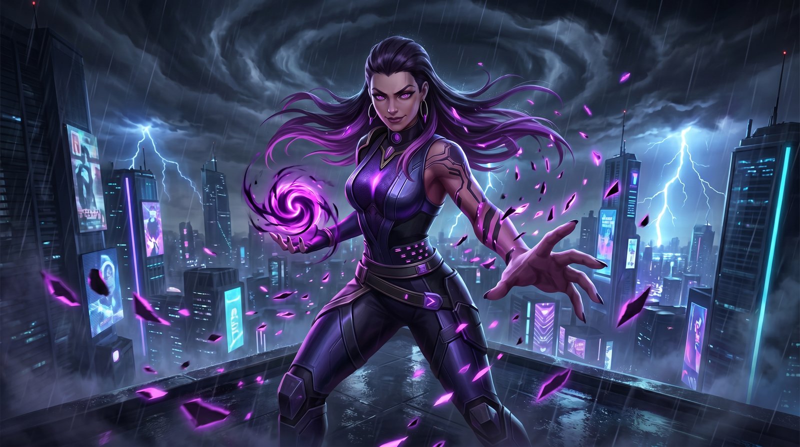 Reyna Valorant Wallpaper Blue Theme 4k wallpaper