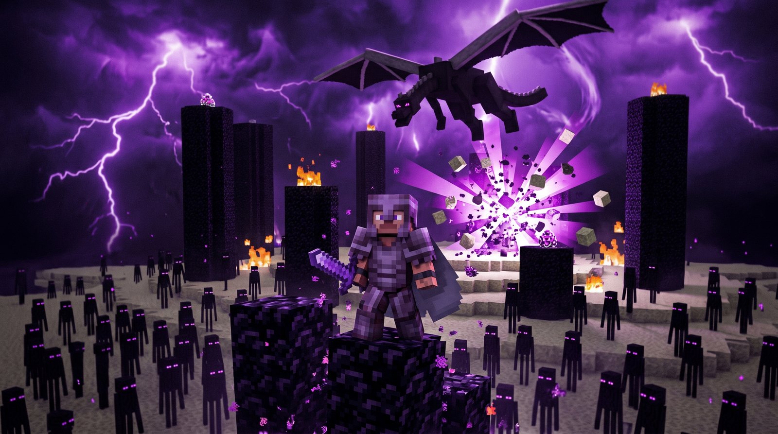 Minecraft Block World Wallpaper 4k wallpaper