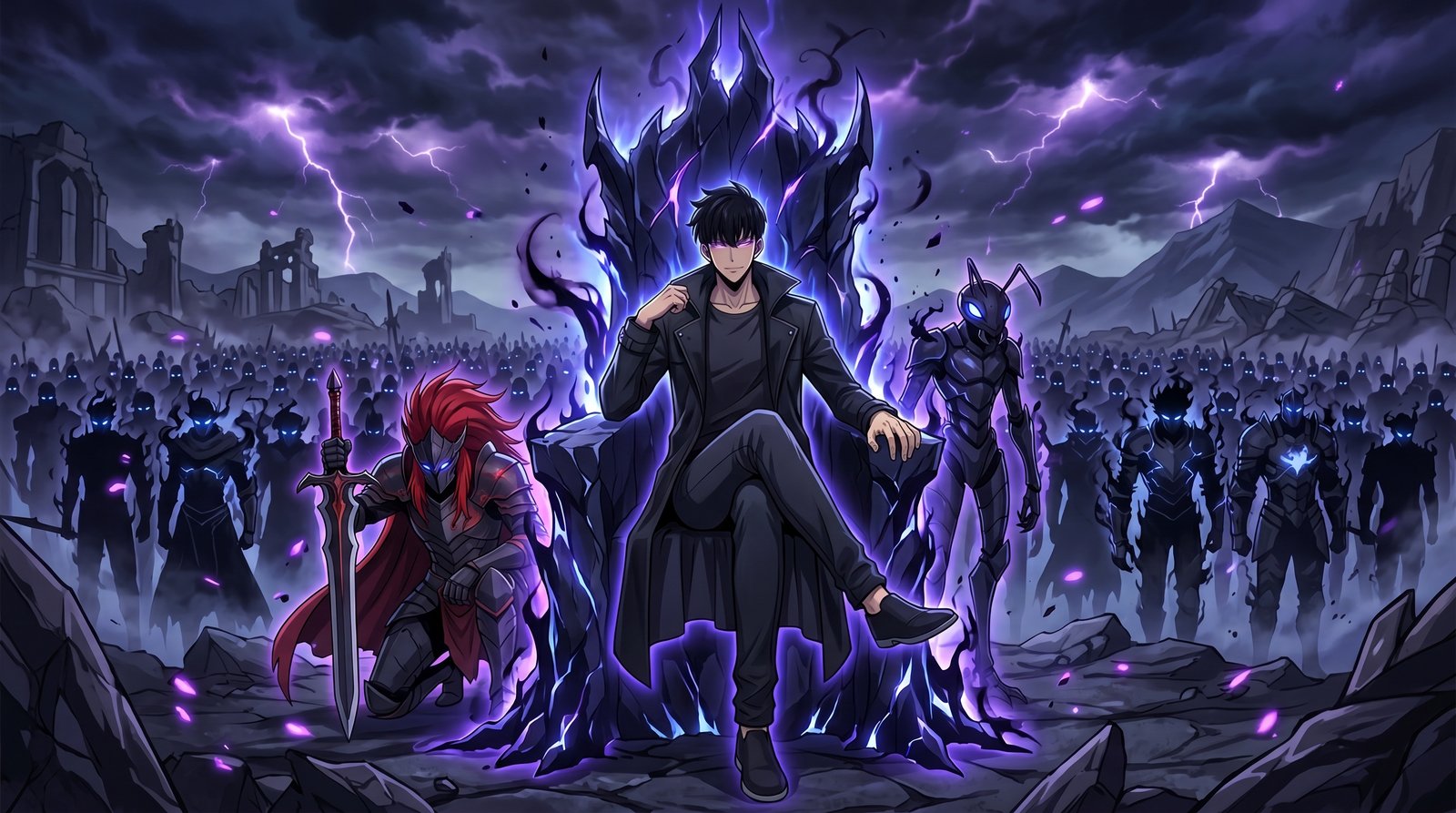 Dark Anime Wallpaper Jin Woo 4k wallpaper