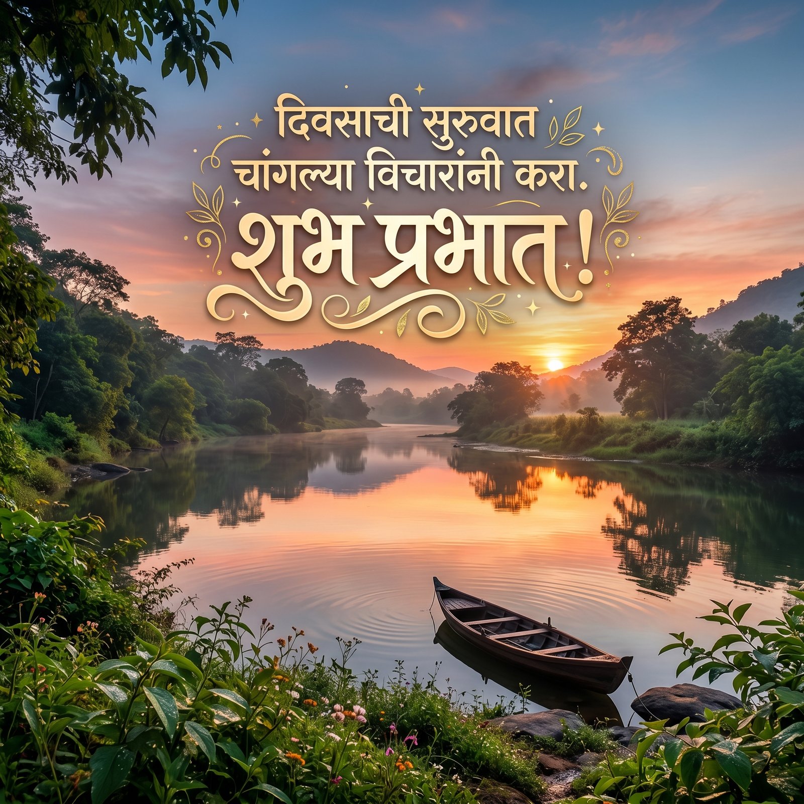 Do you want this eye-catching Positive Good Morning Marathi Thoughts in 1920x1080 quality. Ideal for anyone searching for pre