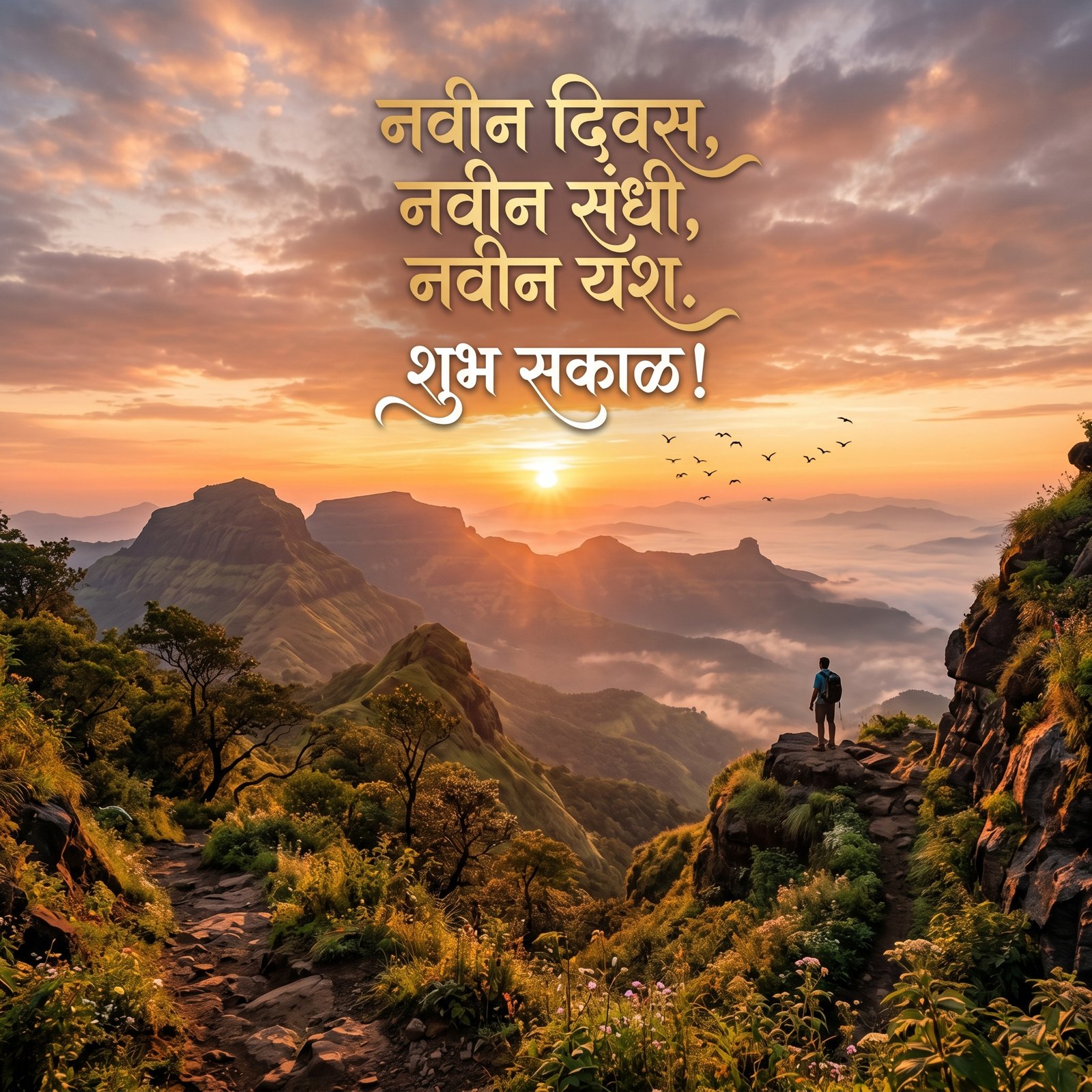 Lovely Good Morning Marathi Messages 4k wallpaper