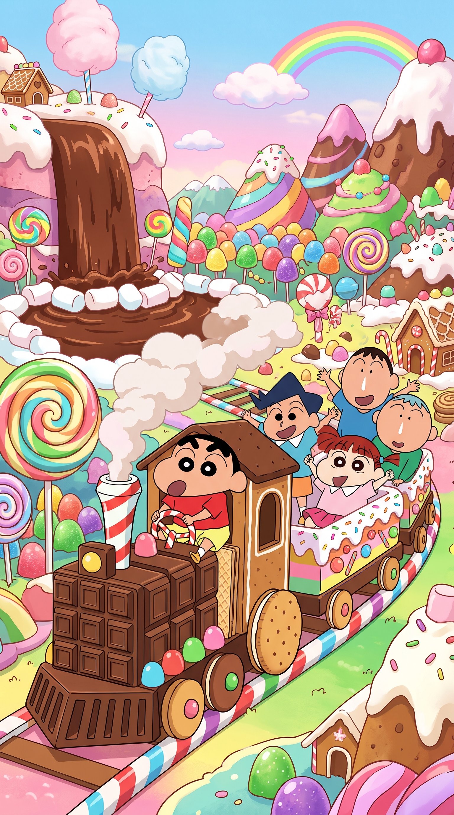 Iphone Shinchan Wallpaper 4k wallpaper