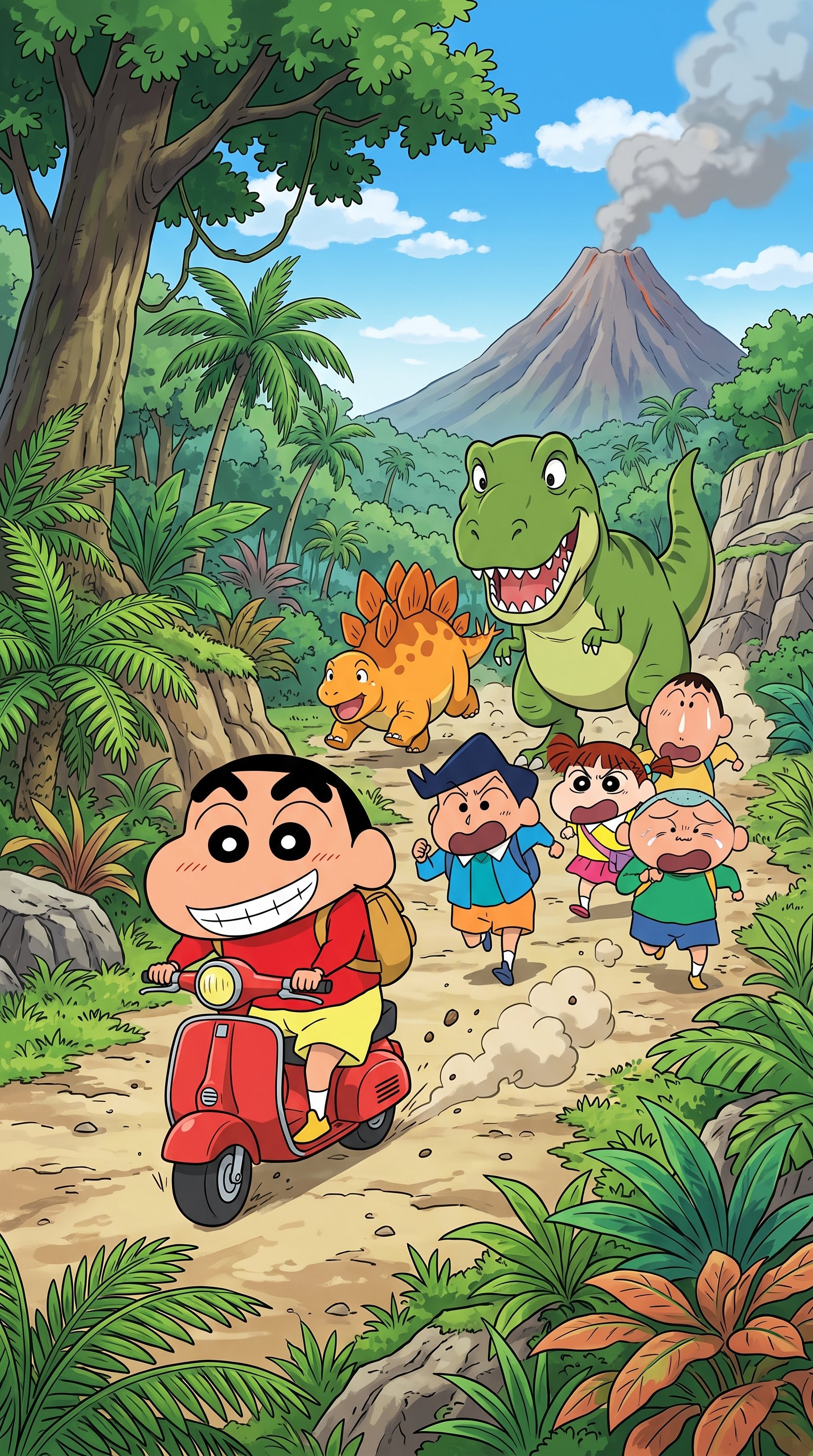 Download this Shinchan Anime Phone Background in high quality design with 2160x3840 resolution. Perfect for your laptop, mobi