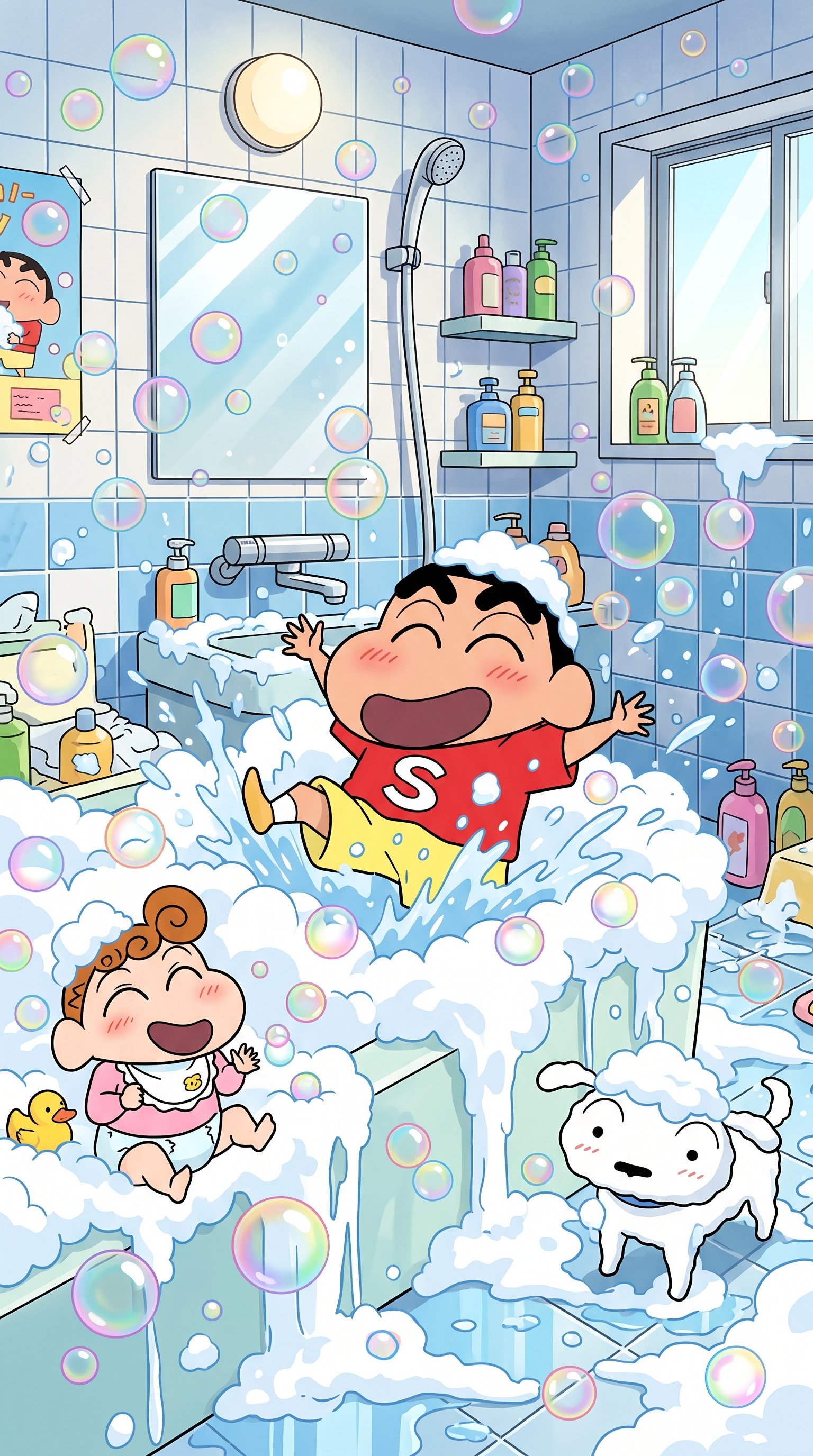 Shinchan Family Wallpaper Phone 4k wallpaper