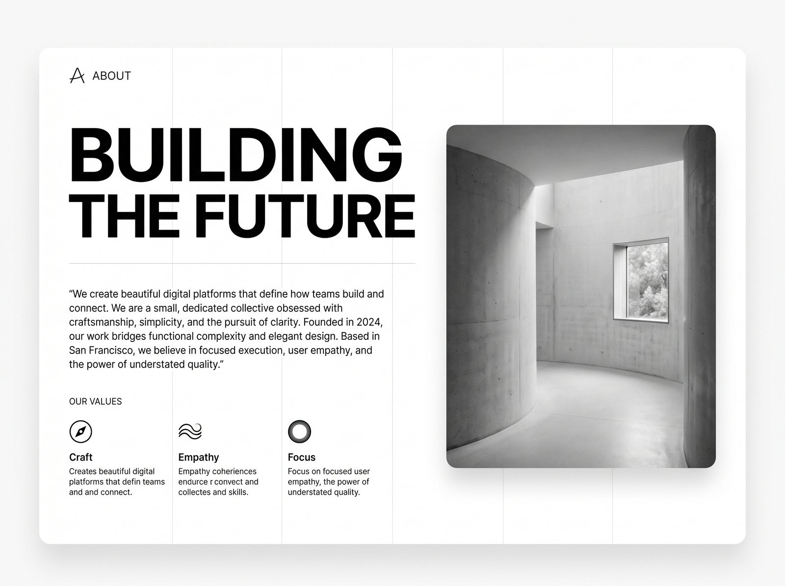 What Do you think about this Minimal About Us Section Ui delivers in 1920x1080 resolution. A must-have ui designs for enthusi