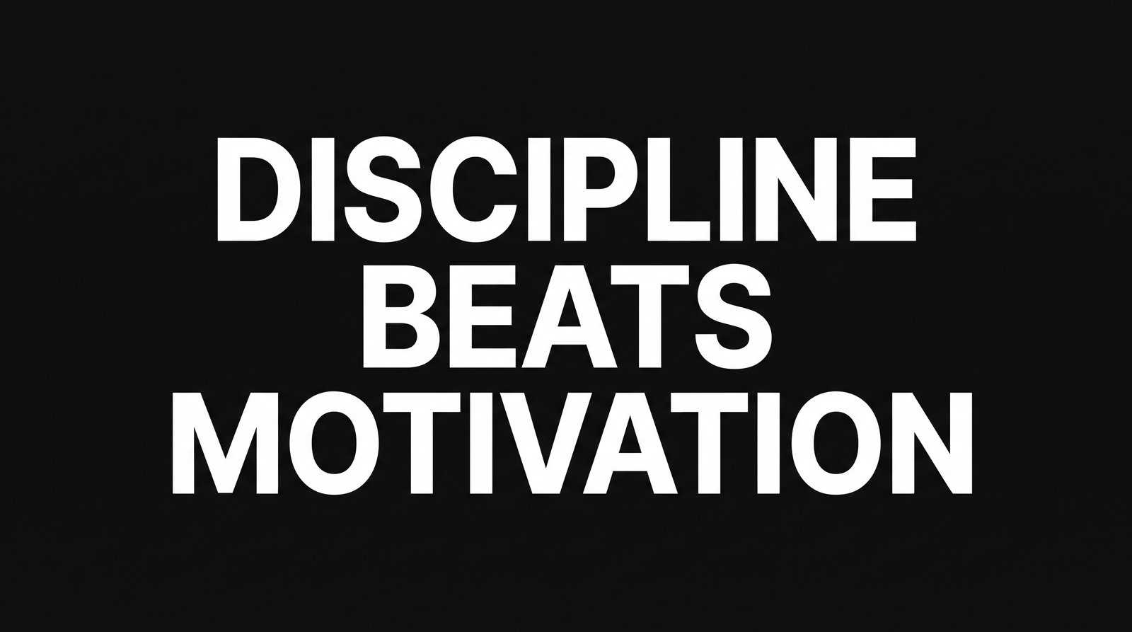 Download this Discipline Beats Motivation Wallpaper in high quality design with 1920x1080 resolution. Perfect for your laptop
