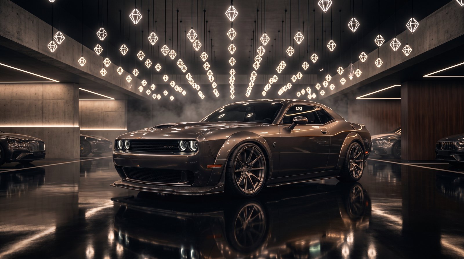 Do you want this eye-catching Dodge Challenger Illuminated By 202607181757 in 3840x2160 quality. Ideal for anyone searching f