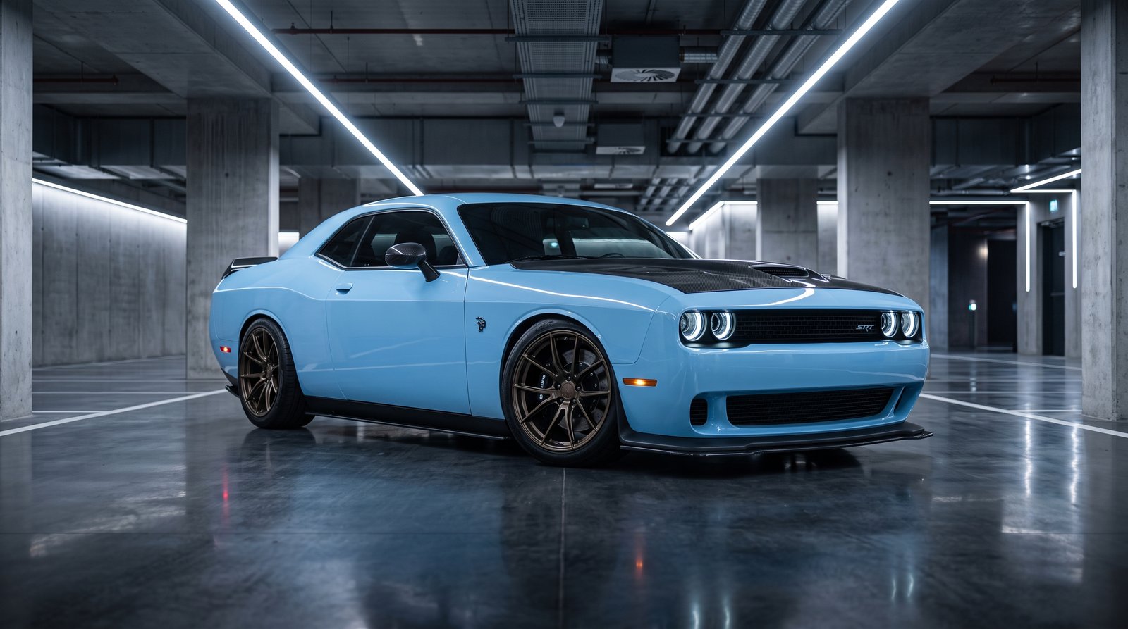What Do you think about this Ice Blue Dodge Challenger 2k 202607181747 delivers in 3840x2160 resolution. A must-have 4k wallp