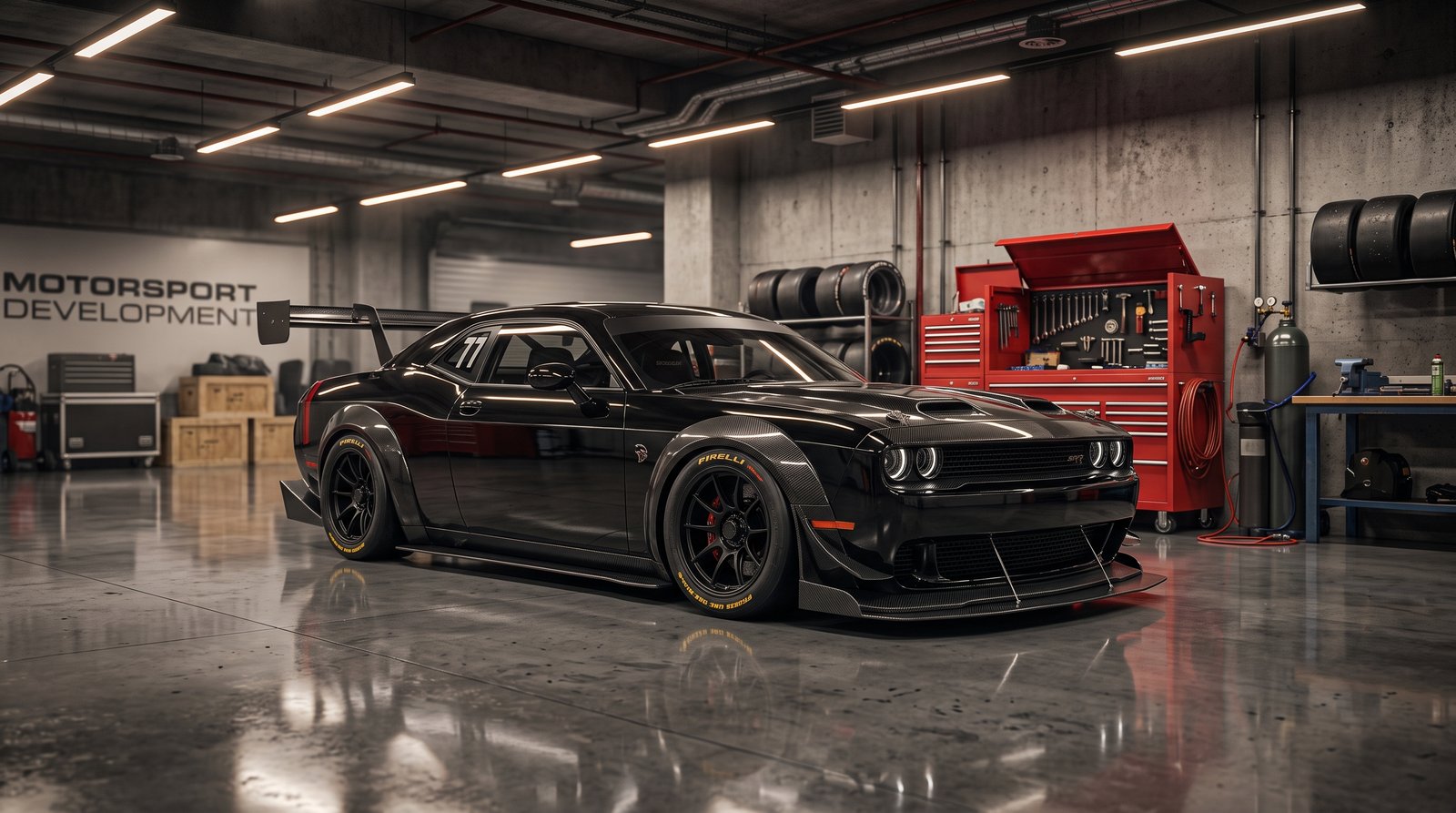What Do you think about this Modified Ford Mustang Workshop Wallpaper delivers in 3840x2160 resolution. A must-have 4k wallpa
