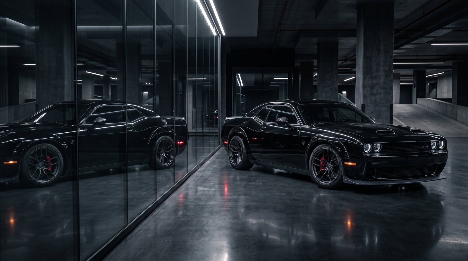 Download this Black Mustang Reflection Wallpaper in high quality design with 3840x2160 resolution. Perfect for your laptop, m
